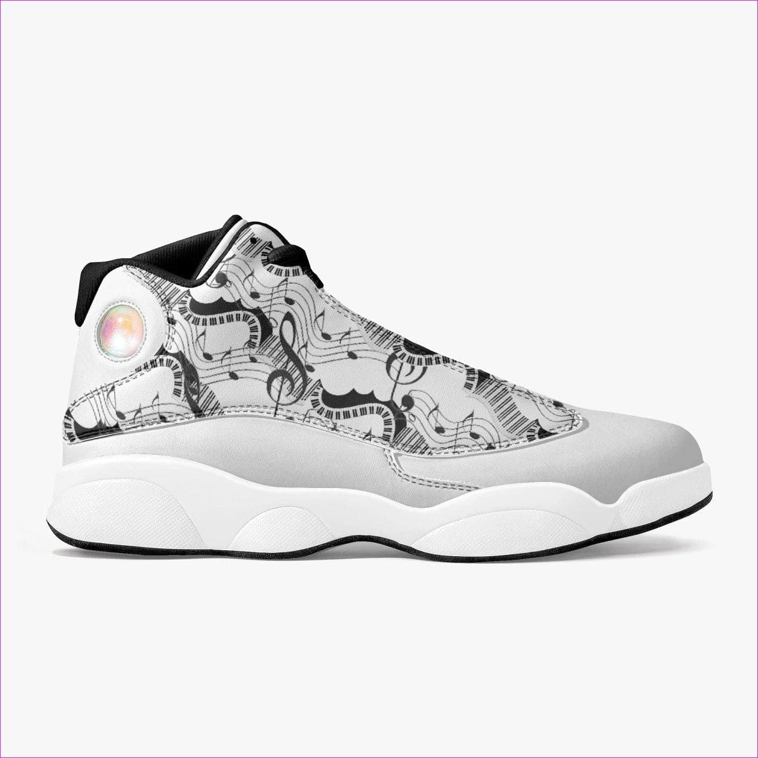 - Keys High-Top Leather Basketball Sneakers - unisex shoe at TFC&H Co.