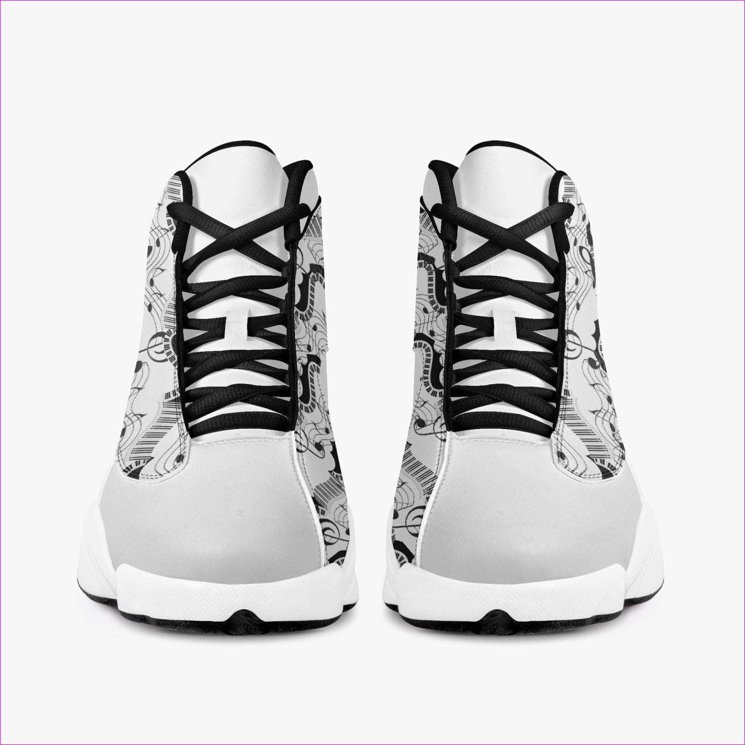 - Keys High-Top Leather Basketball Sneakers - unisex shoe at TFC&H Co.