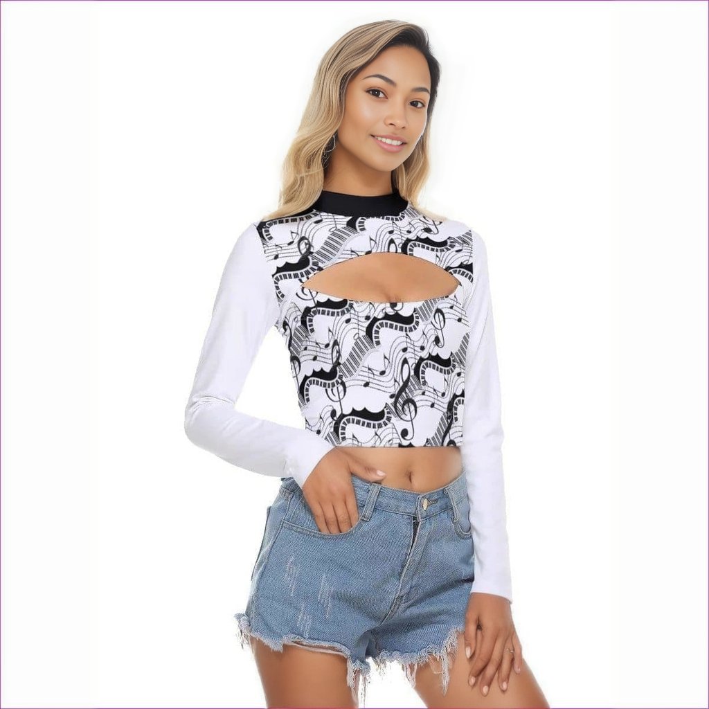 - Keys Womens Hollow Chest Tight Crop Top - womens crop top at TFC&H Co.