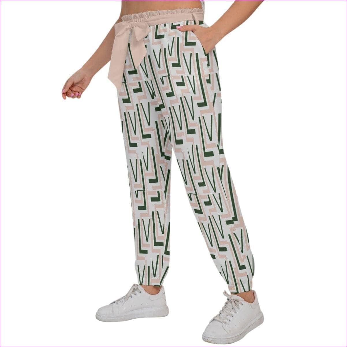 Labyrinth 2 Women’s Pants With Waist Belt Voluptuous (+) Plus Size - women's pants at TFC&H Co.