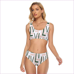 - Labyrinth 2 Womens Crop Top Swimsuit - womens two-piece swimsuit at TFC&H Co.