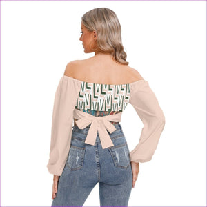 - Labyrinth 2 Womens Cropped Tube Top With Long Sleeve - womens crop top at TFC&H Co.