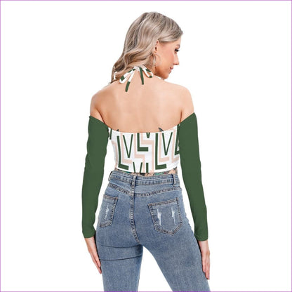 Labyrinth 2 Womens Halter Lace-up Top - women's crop top at TFC&H Co.