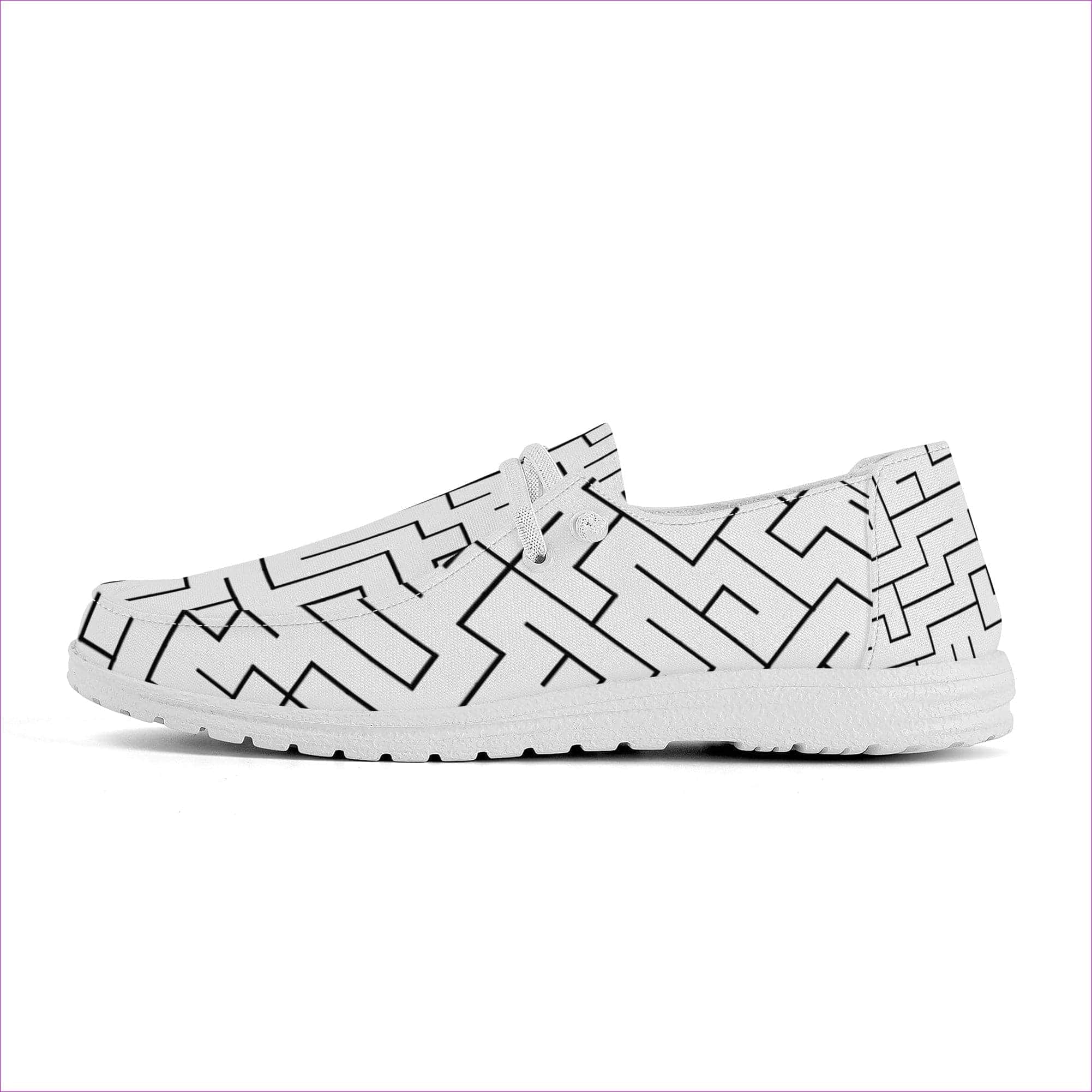 Labyrinth Canvas Slip On Loafers - Unisex Canvas Loafers at TFC&H Co.