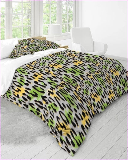 Leopard Splash Home King Duvet Cover Set - bedding at TFC&H Co.