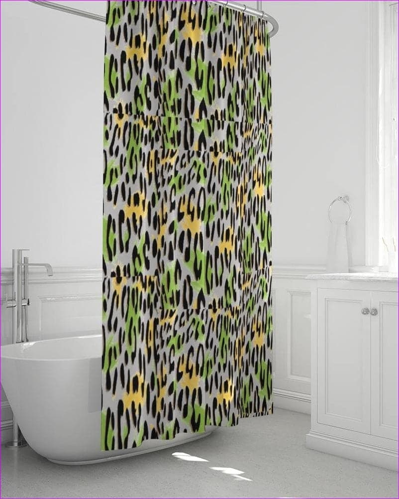 - Leopard Splash Home Shower Curtain 72"x72" - shower curtain at TFC&H Co.