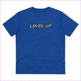 Mid Heather Royal Blue - Level Up Men's Organic Tee - T-Shirt at TFC&H Co.