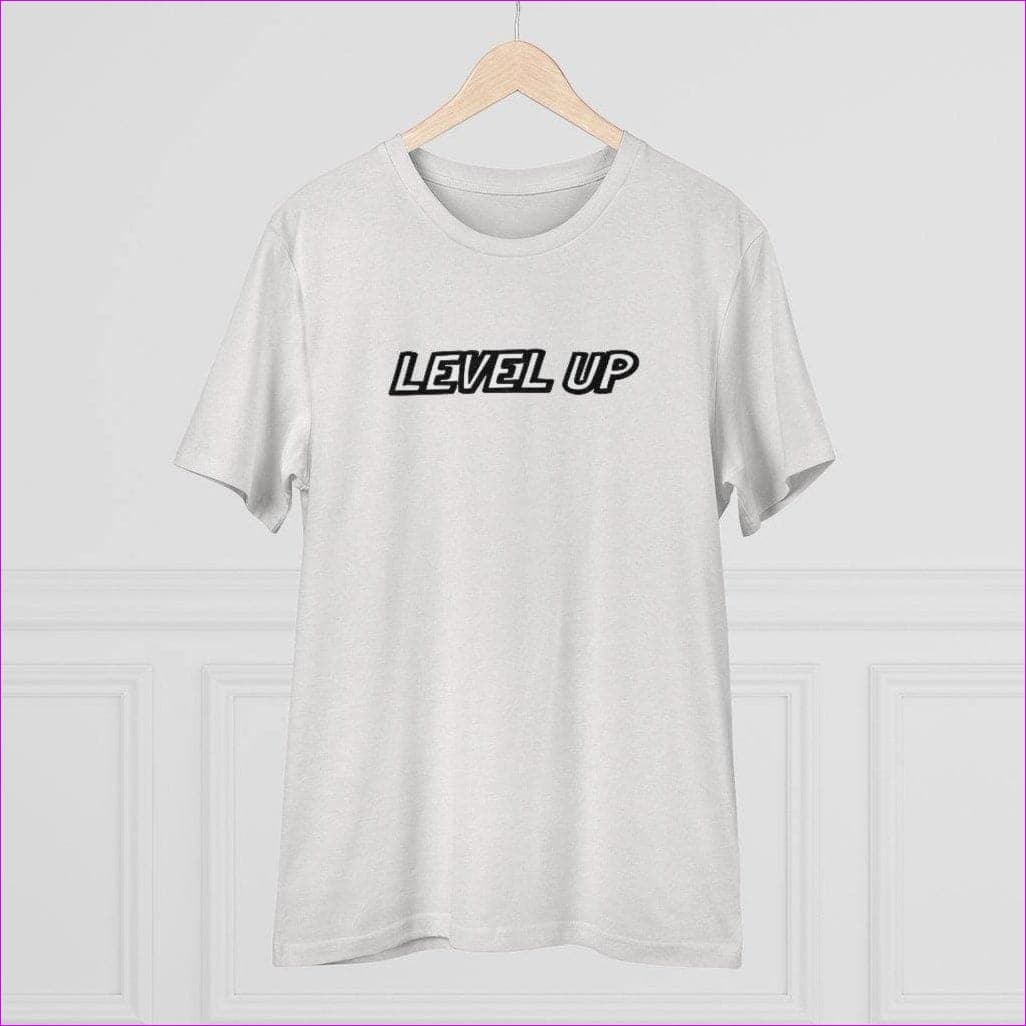 White Level Up Men's Organic Tee - T-Shirt at TFC&H Co.