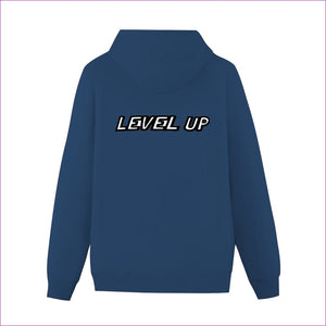 L Navy - Level Up Womens Back Print Hoodie with Pocket - womens hoodie at TFC&H Co.