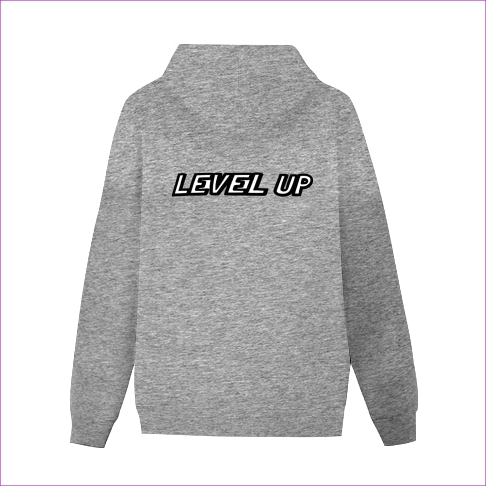 XL Gray - Level Up Womens Back Print Hoodie with Pocket - womens hoodie at TFC&H Co.