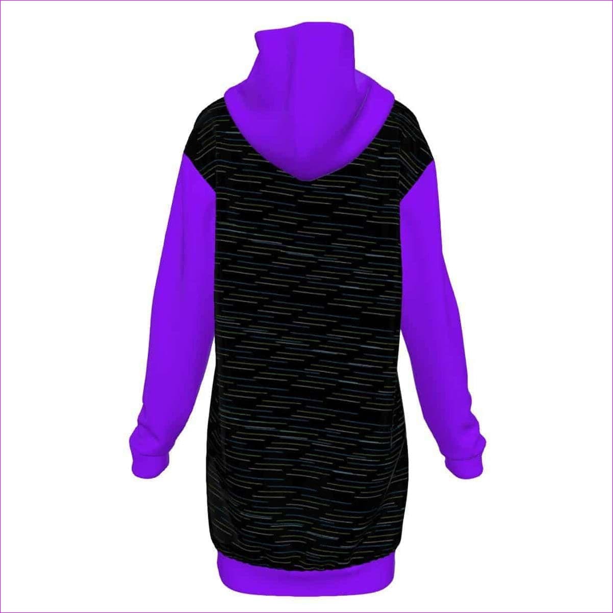 Linear Long Fleece Hoodie Dress - women's dress at TFC&H Co.