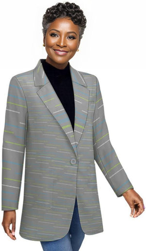 - Linear Women's Casual Blazer - womens blazer at TFC&H Co.
