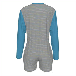- Linear Womens Long Sleeve Romper - womens romper at TFC&H Co.