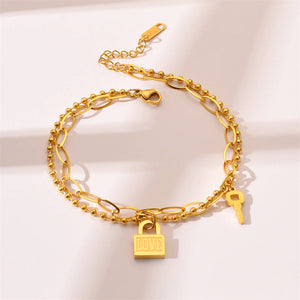 - Lock & Key Bracelet - bracelet at TFC&H Co.