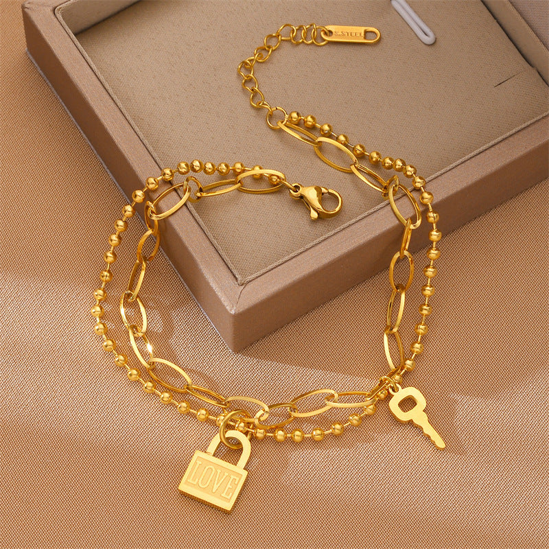 - Lock & Key Bracelet - bracelet at TFC&H Co.