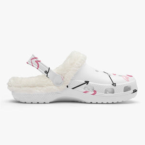 WHITE - Love in Motion Fur Lined Clogs - womens clogs at TFC&H Co.