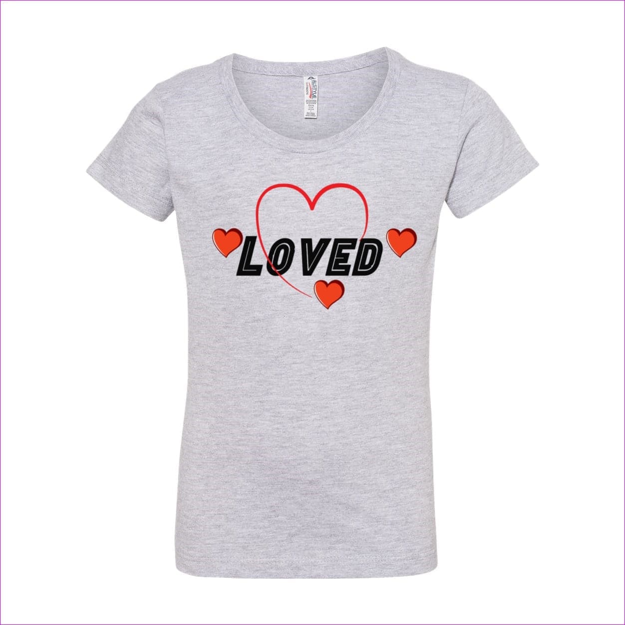 Sport Grey - Loved Girls’ Ultimate T-Shirt - kids t-shirts at TFC&H Co.