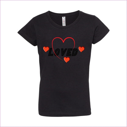 Black Loved Girls’ Ultimate T-Shirt - kid's t-shirts at TFC&H Co.
