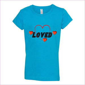 Turquoise - Loved Girls’ Ultimate T-Shirt - kids t-shirts at TFC&H Co.