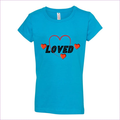 Turquoise Loved Girls’ Ultimate T-Shirt - kid's t-shirts at TFC&H Co.