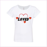 White/ Granite - Loved Girls’ Ultimate T-Shirt - kids t-shirts at TFC&H Co.