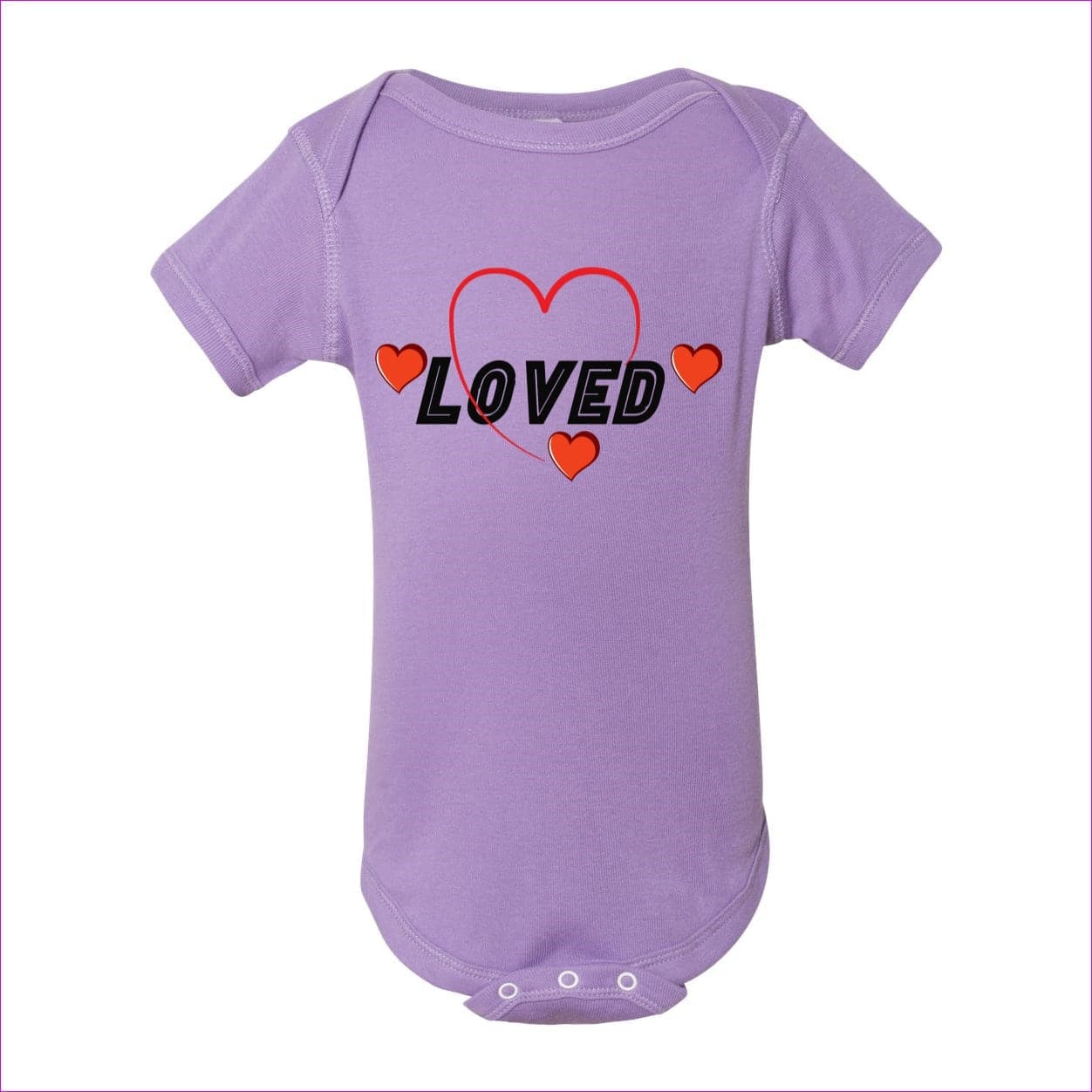 Lavender Loved Infant Baby Rib Bodysuit - infant onesie at TFC&H Co.