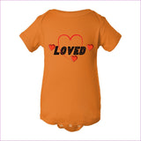 Mandarin Orange Loved Infant Baby Rib Bodysuit - infant onesie at TFC&H Co.