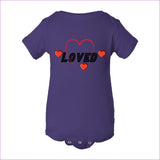 Purple - Loved Infant Baby Rib Bodysuit - infant onesie at TFC&H Co.