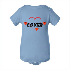 Light Blue - Loved Infant Baby Rib Bodysuit - infant onesie at TFC&H Co.