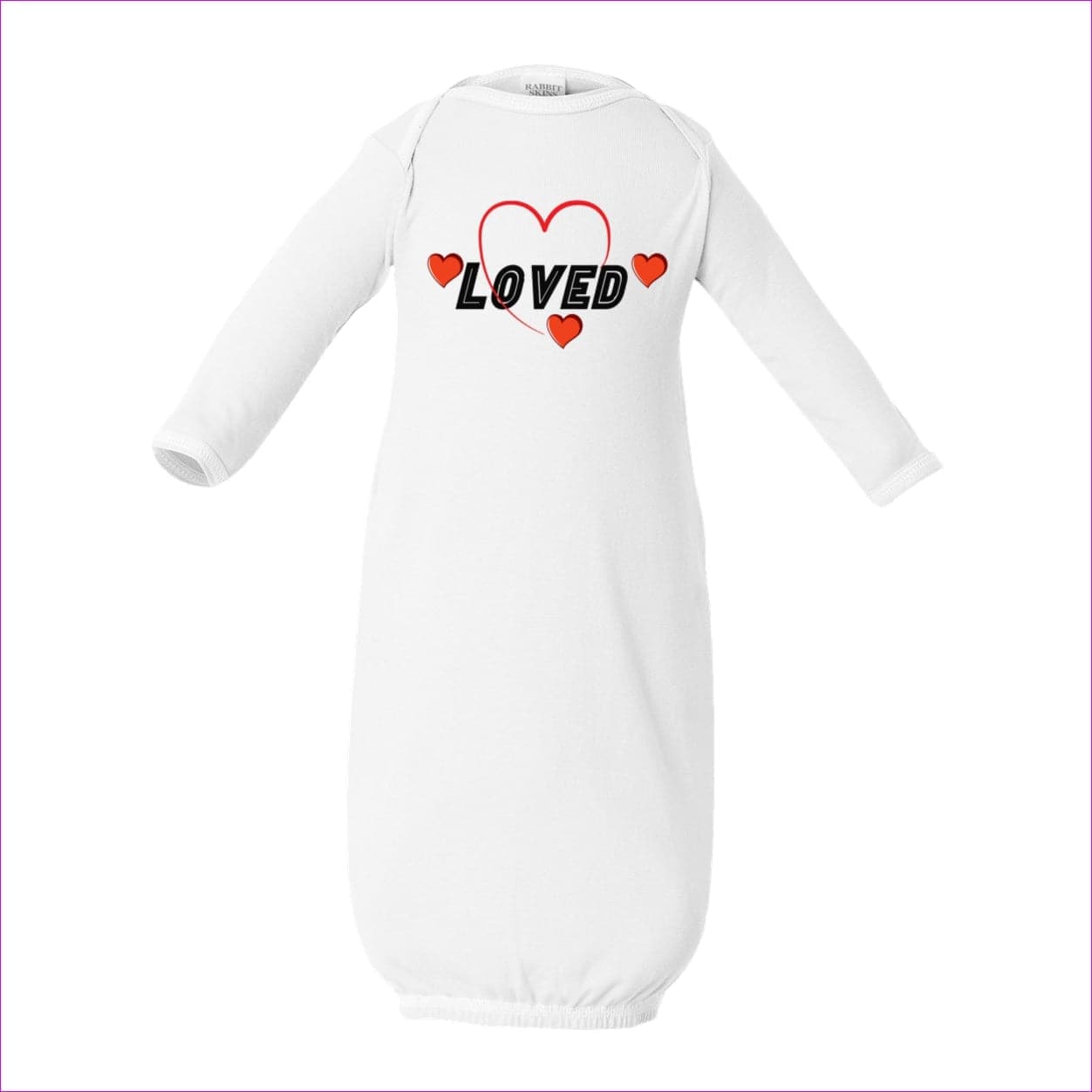 NB White Loved Infant Baby Rib Layette - layette at TFC&H Co.