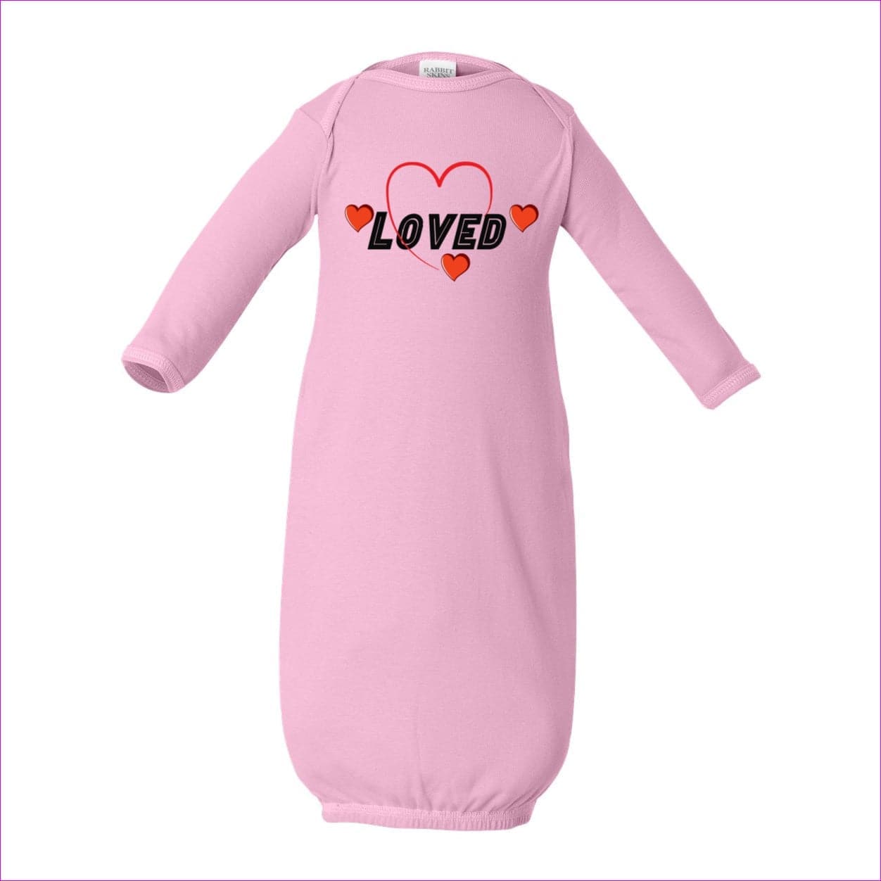 NB Pink Loved Infant Baby Rib Layette - layette at TFC&H Co.