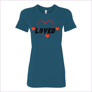Deep Teal Loved Womens Favorite Tee - women's t-shirt at TFC&H Co.