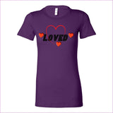 Team Purple Loved Womens Favorite Tee - women's t-shirt at TFC&H Co.