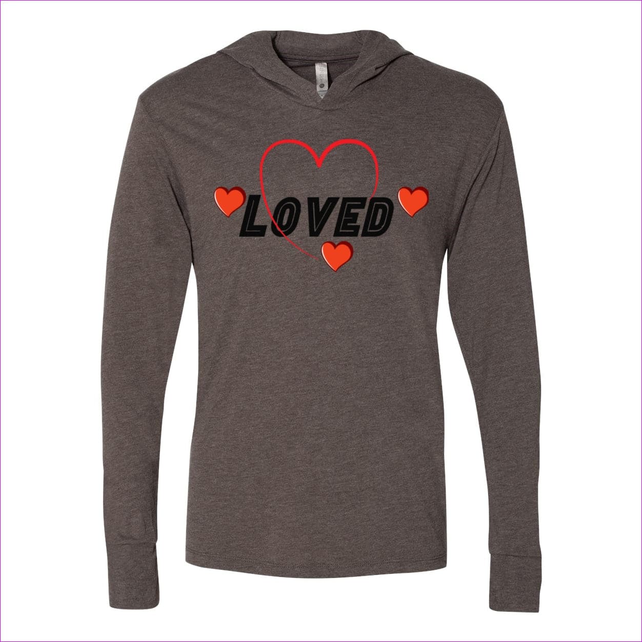 Macchiato - Loved Womens Triblend Hooded Tee - womens hoodie at TFC&H Co.