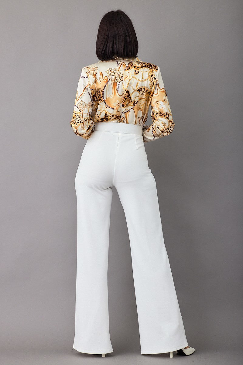 Luxury Print Top Detailed Fashion Jumpsuit - Ships from The US - women's jumpsuit at TFC&H Co.