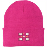 Neon Pink One Size Man of Faith Embroidered Port Authority Knit Cap - Hats at TFC&H Co.