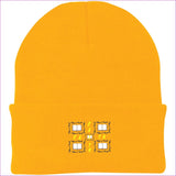 Athletic Gold One Size Man of Faith Embroidered Port Authority Knit Cap - Hats at TFC&H Co.