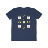 Navy Man of Faith: Men's Lightweight Fashion Tee Voluptuous (+) Size Available - men's t-shirt at TFC&H Co.