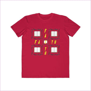Red Man of Faith: Men's Lightweight Fashion Tee Voluptuous (+) Size Available - men's t-shirt at TFC&H Co.