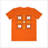 Neon Orange Man of Faith: Men's Lightweight Fashion Tee Voluptuous (+) Size Available - men's t-shirt at TFC&H Co.