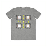 Heather Grey Man of Faith: Men's Lightweight Fashion Tee Voluptuous (+) Size Available - men's t-shirt at TFC&H Co.