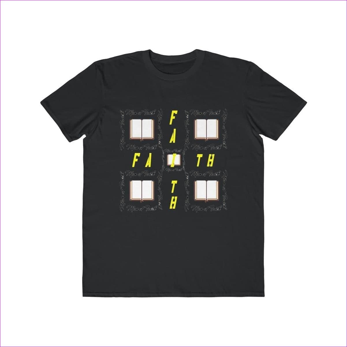Black Man of Faith: Men's Lightweight Fashion Tee Voluptuous (+) Size Available - men's t-shirt at TFC&H Co.