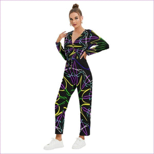 - Mandala 2 Womens V-neck High Waist Jumpsuit - womens jumpsuit at TFC&H Co.