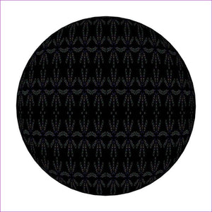 - Mandala Black Footstool (Round, Square, Hexagonal) - Footstool (Round, Square, Hexagonal) at TFC&H Co.