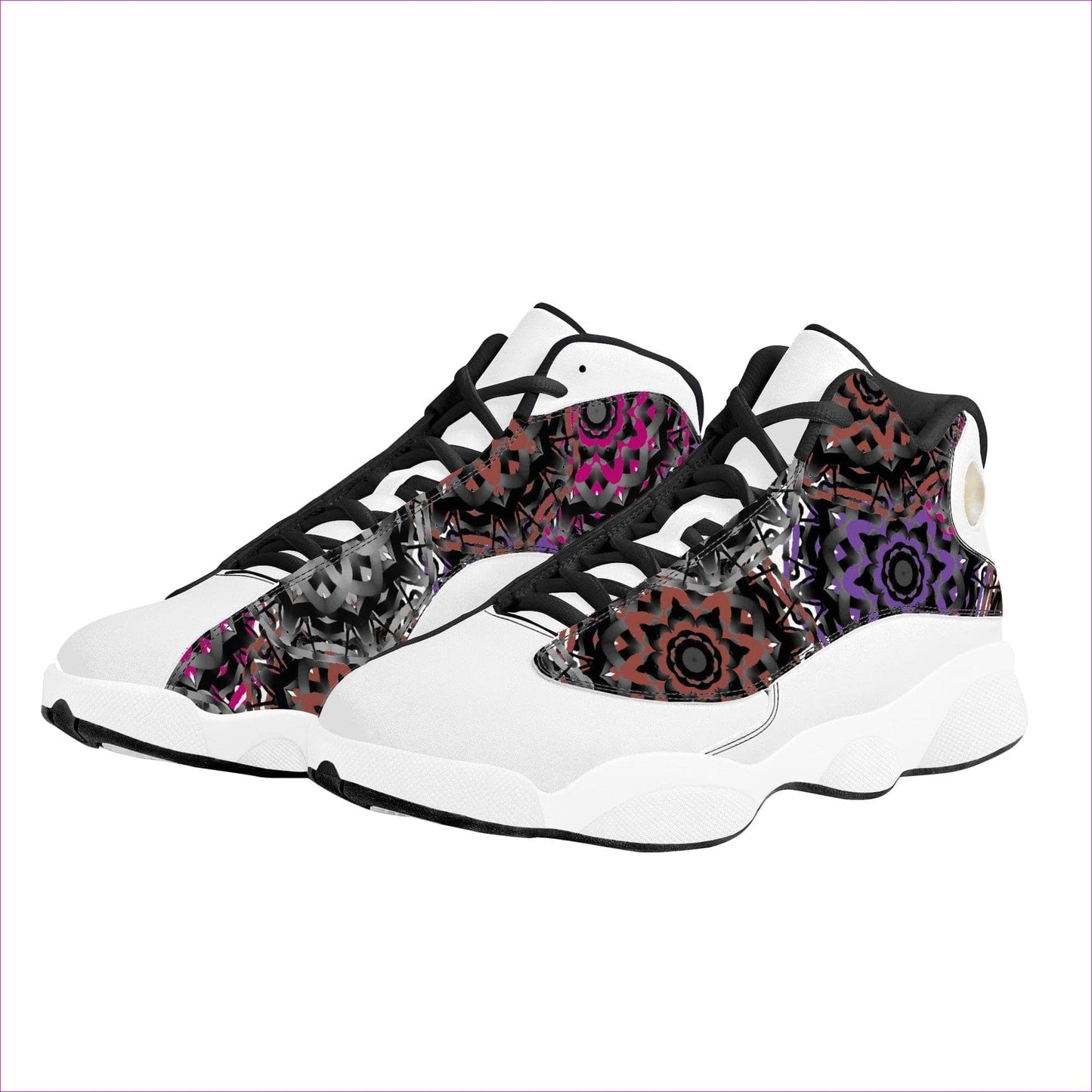 Mandala Graffiti Basketball Shoes - unisex basketball shoes at TFC&H Co.