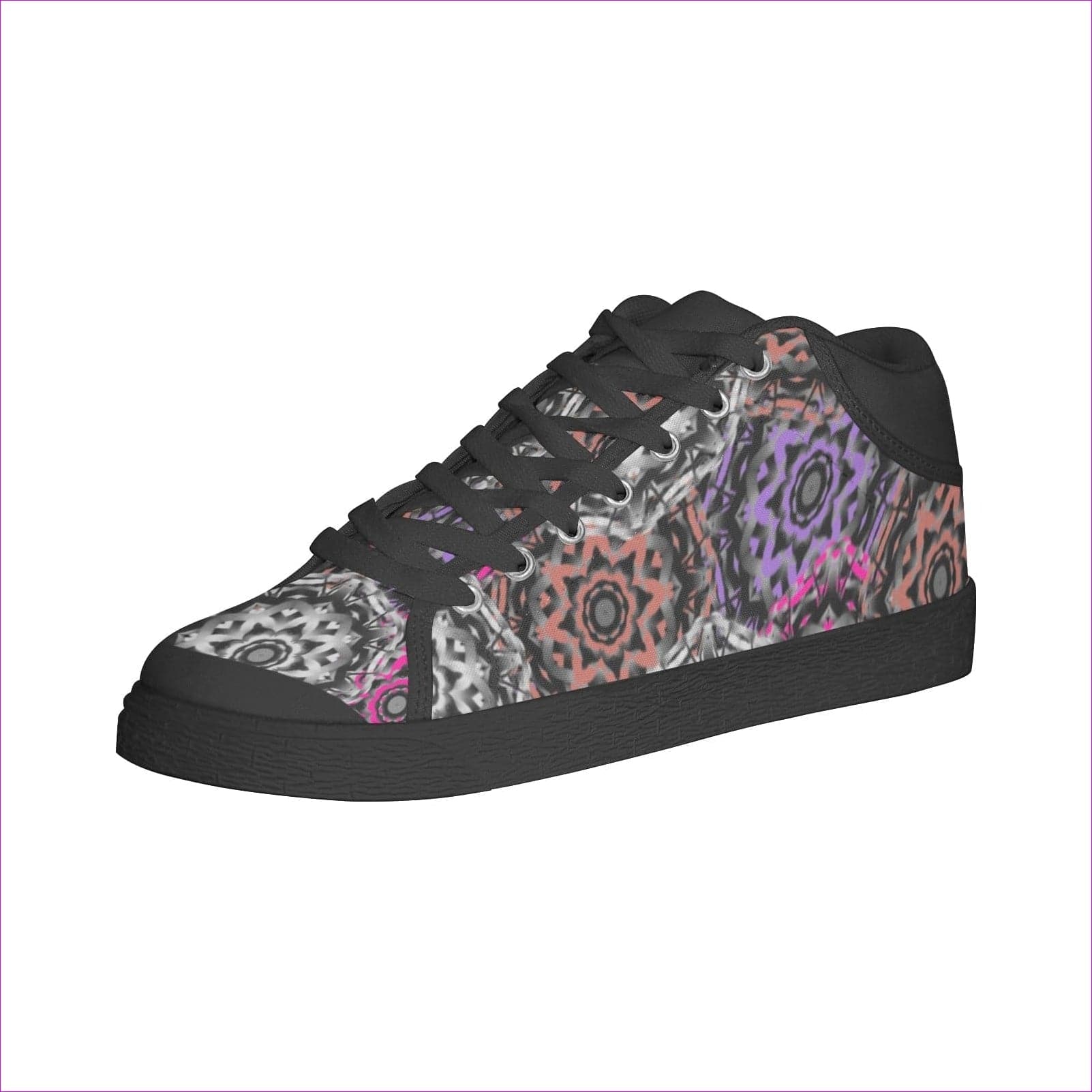 - Mandala Graffiti Chukka Canvas Womens Shoes - womens canvas shoes at TFC&H Co.