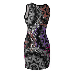- Mandala Graffiti Temperament Slim Fit Sleeveless Tank Dress - womens dress at TFC&H Co.