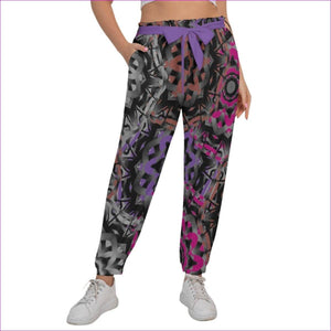 - Mandala Graffiti Women’s Trousers With Waist Belt Voluptuous (+) Plus Size - womens pants at TFC&H Co.