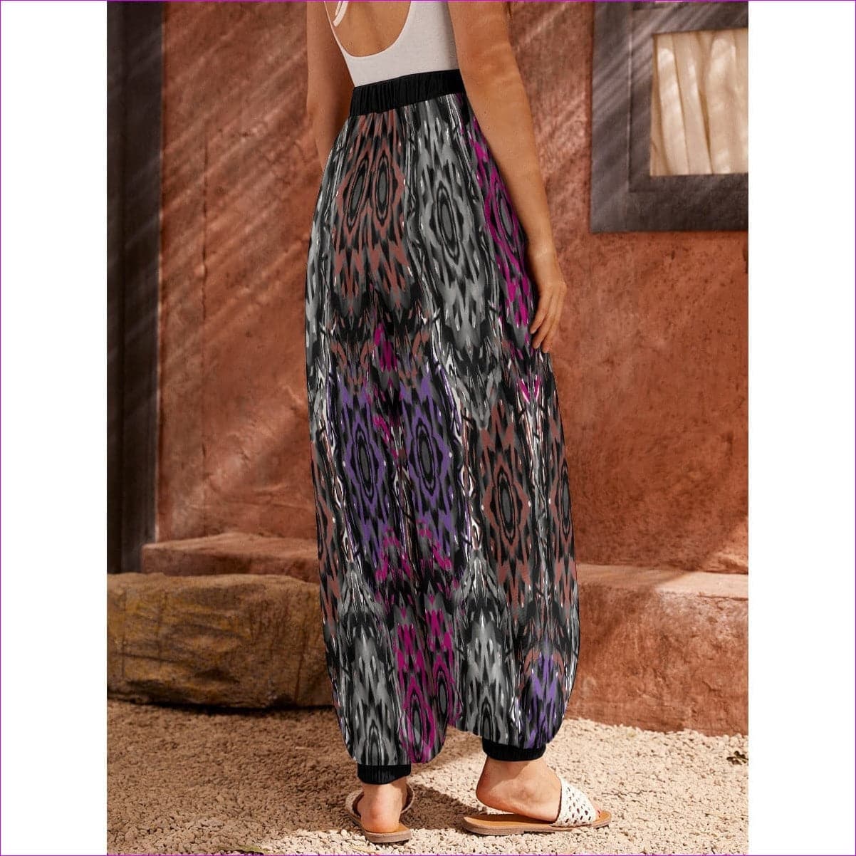 - Mandala Graffiti Womens Carrot Pants - womens carrot pants at TFC&H Co.