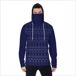 5XL - Mandala Men's Pullover Hoodie With Mask - mens hoodie at TFC&H Co.